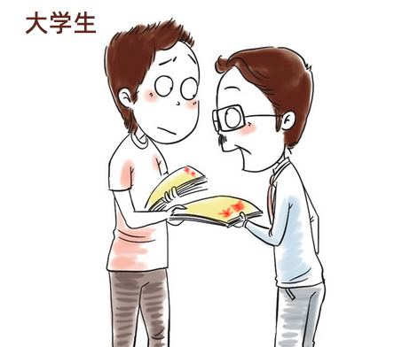 大学生发传单